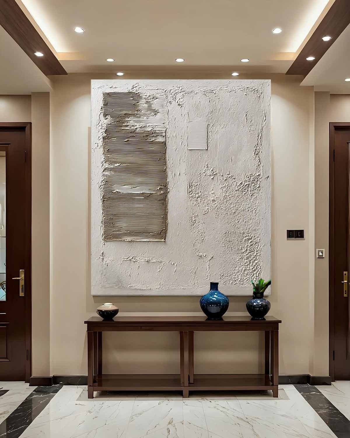 Wabi-Sabi Asymmetrical Texture Painting