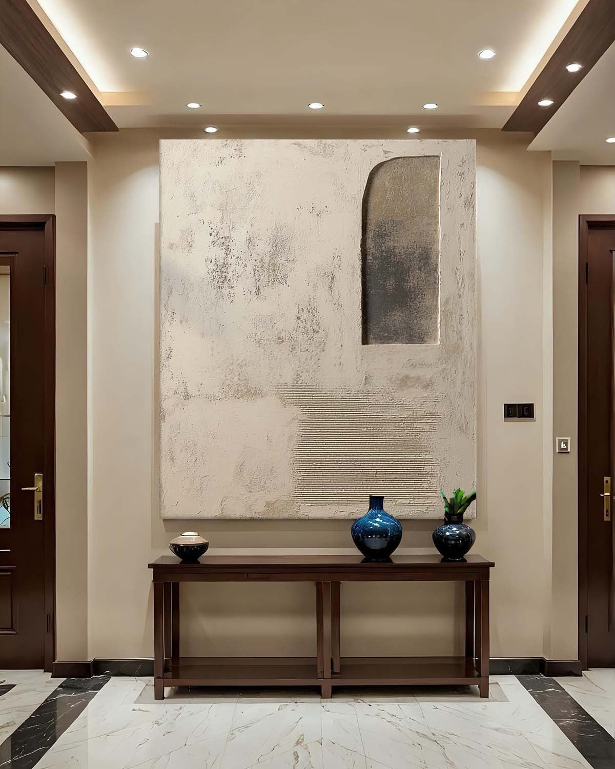 Wabi-Sabi Asymmetrical Abstract Painting