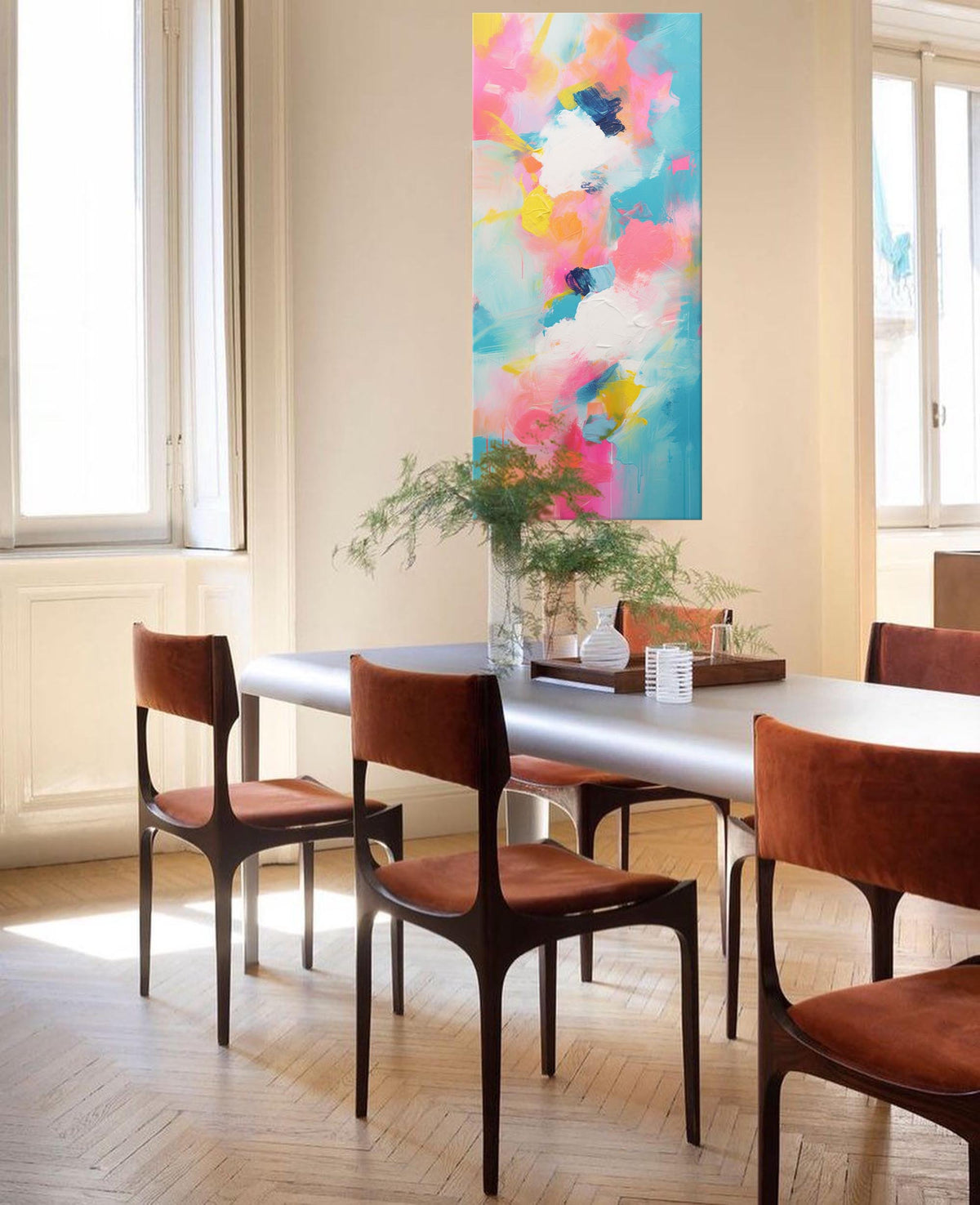 Wall Art Abstract Edgy Modern Tropical