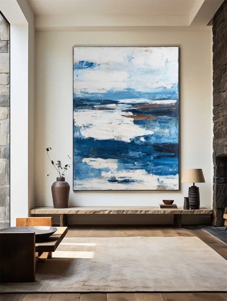 Bold Abstract Seascape Oil Painting