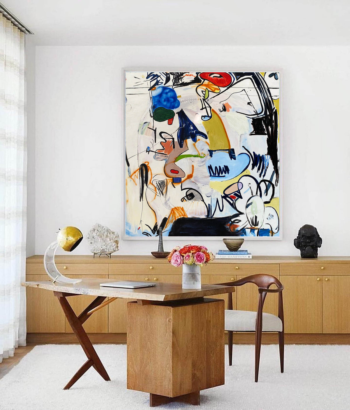 Expressionist Vibrant Colorful Gestural Wall Art