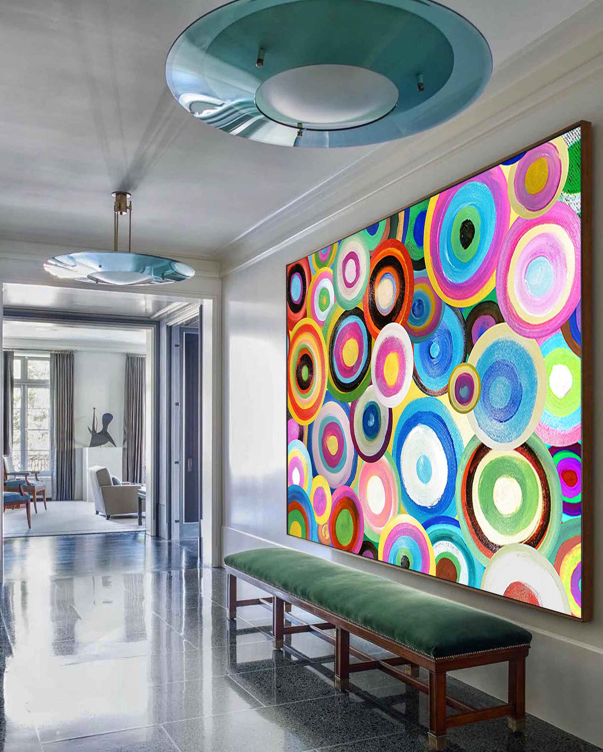 Wall Art Painterly Abstract Energetic Playful