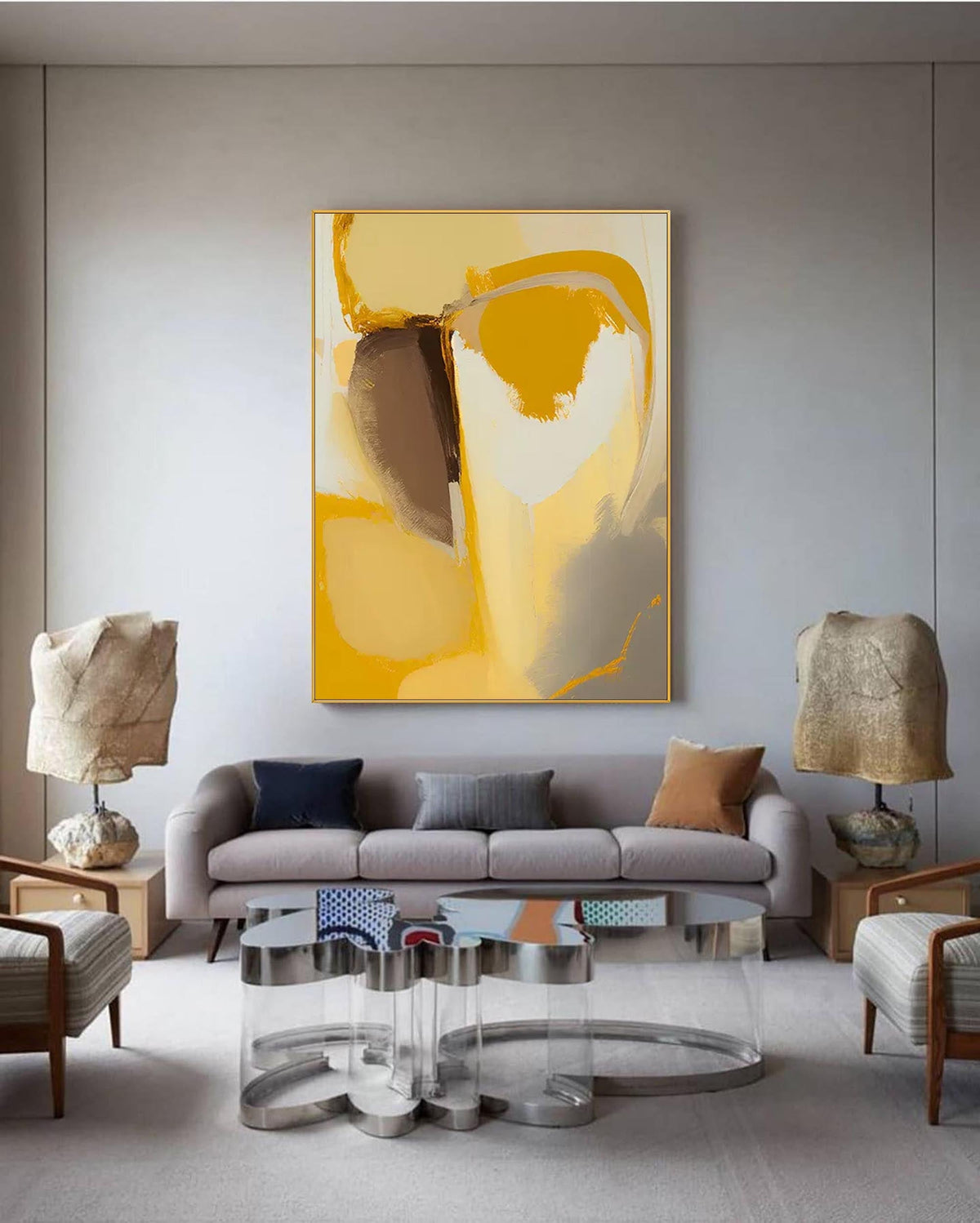 Wall Art Abstract Minimalist Serene Rustic