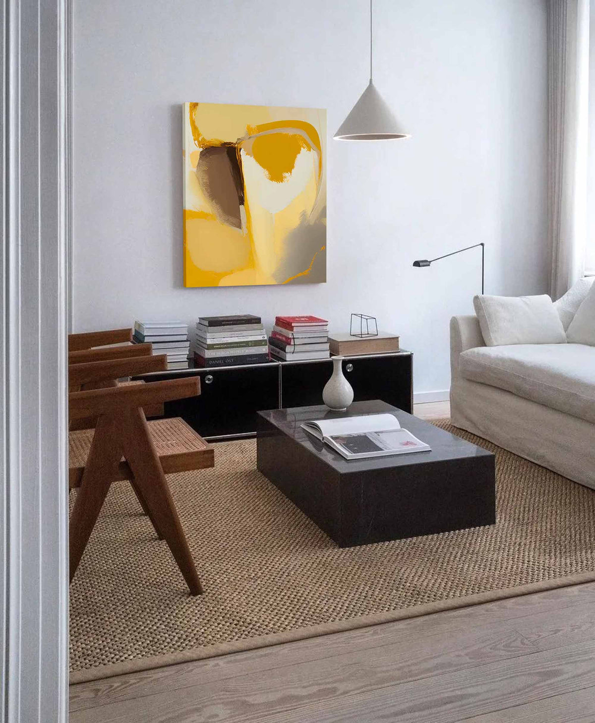 Wall Art Abstract Minimalist Serene Rustic