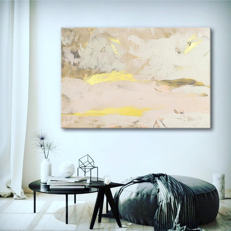 Wall Art Soft Textured Layered Gold