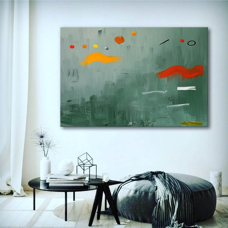 Wall Art Playful Textured Whimsical Shapes