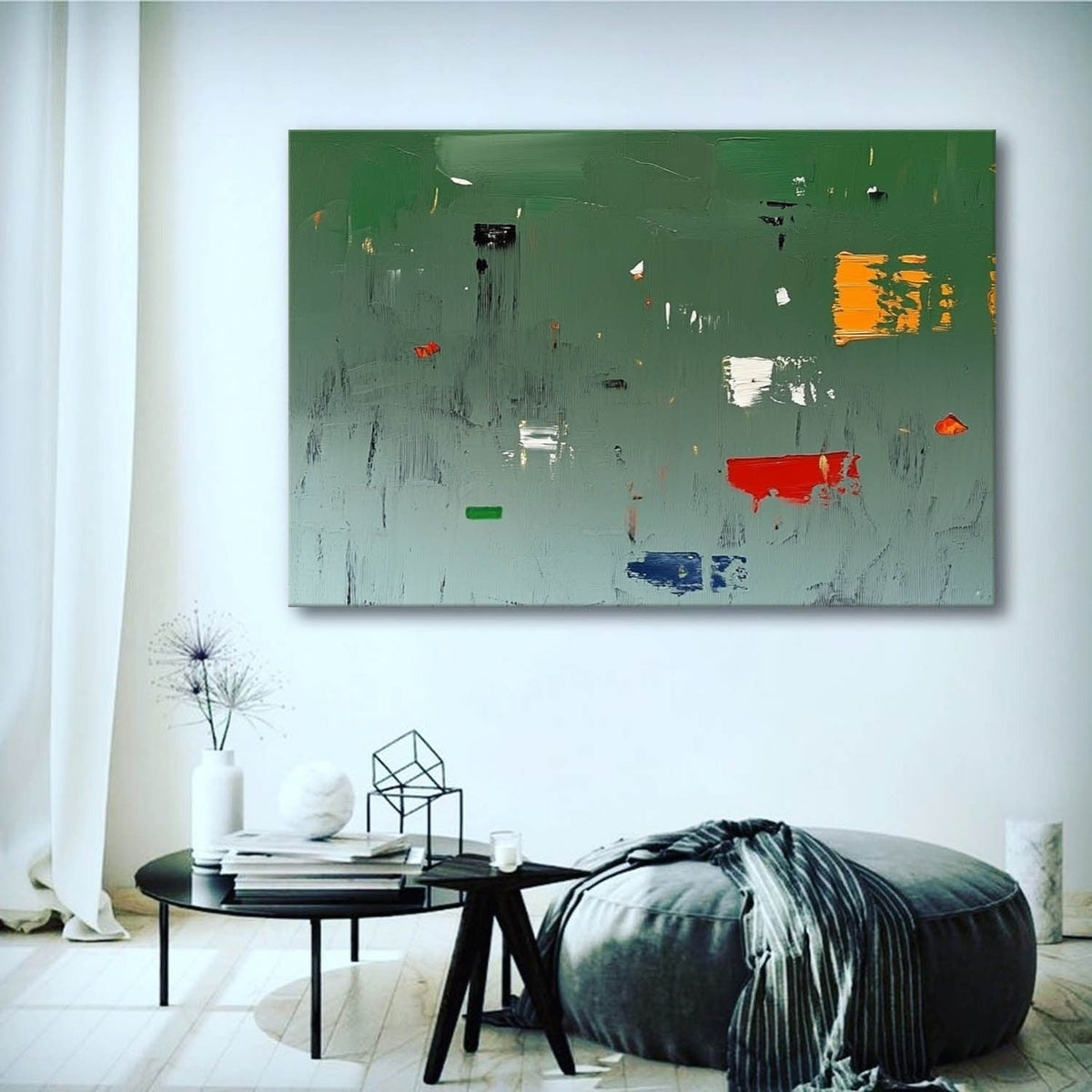 Wall Art Square Abstract Modern Minimalist