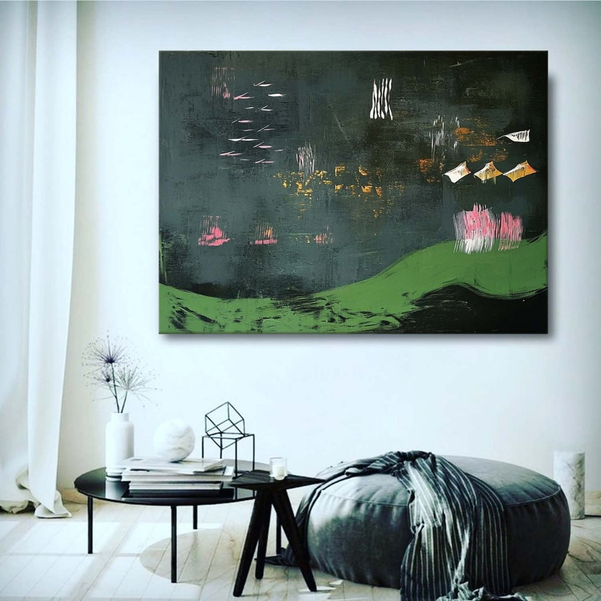 Wall Art Rectangle Abstract Modern Art Luxury