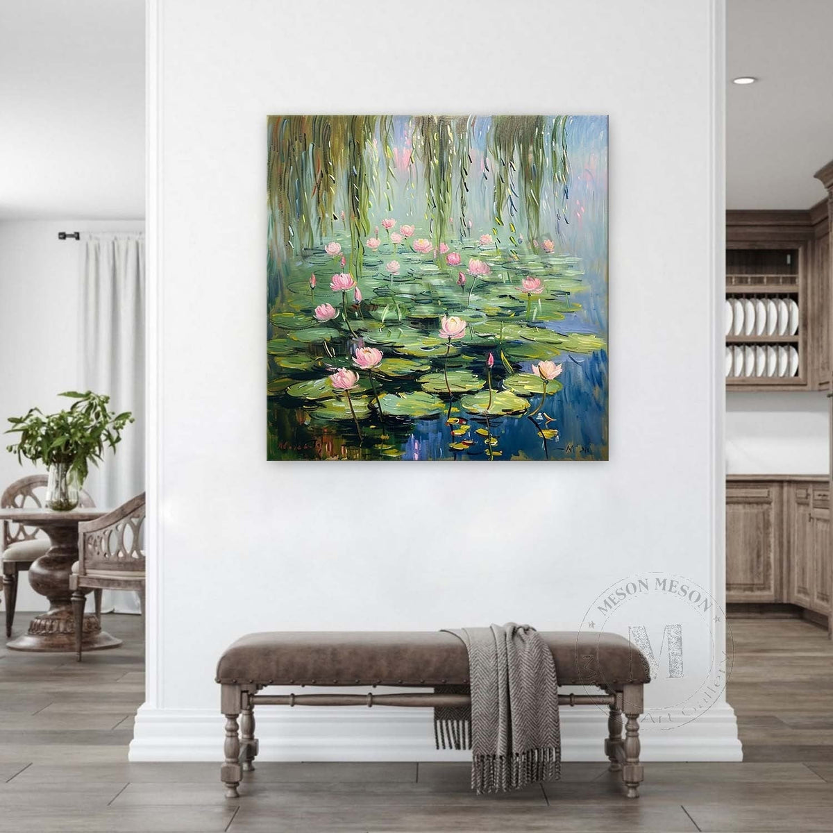 Wall Art Landscape Lotus Atmospheric Ripple