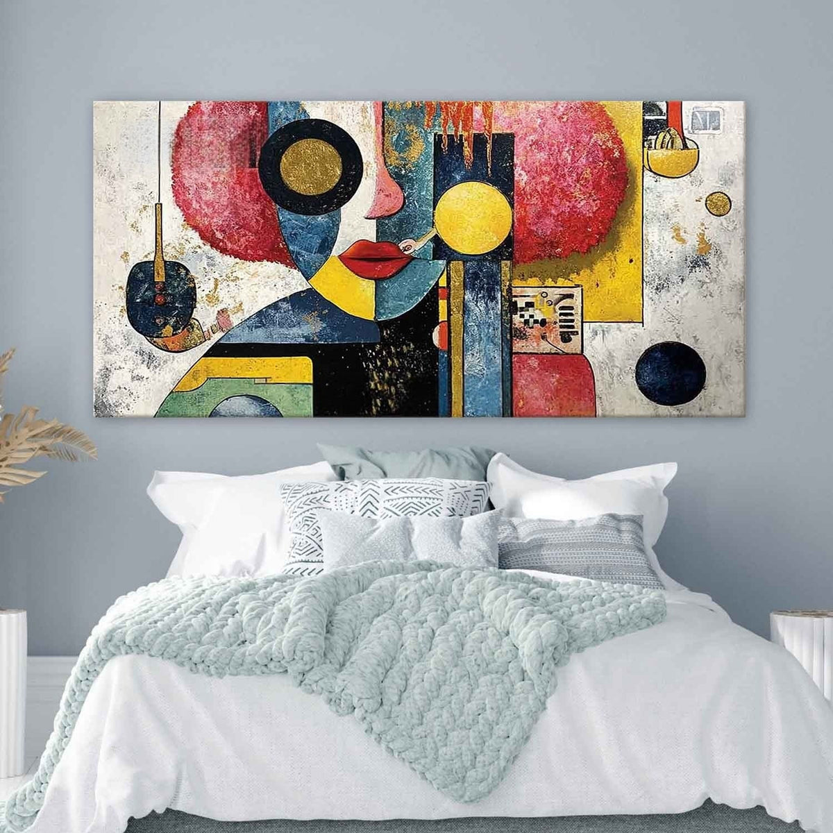 Kandinsky Style Abstract Face Painting