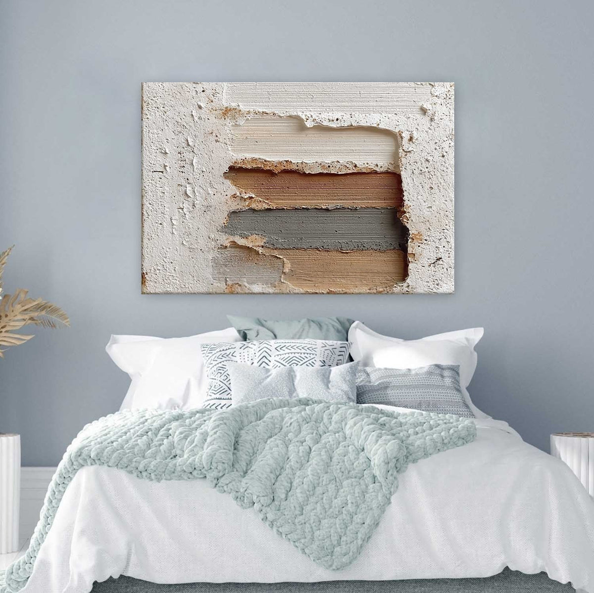 Wabi-Sabi Layered Peeling Wall Painting