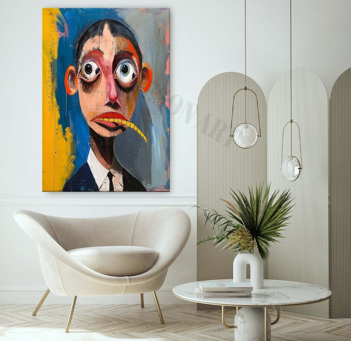 Wall Art Neo Expressionist Surreal Portrait