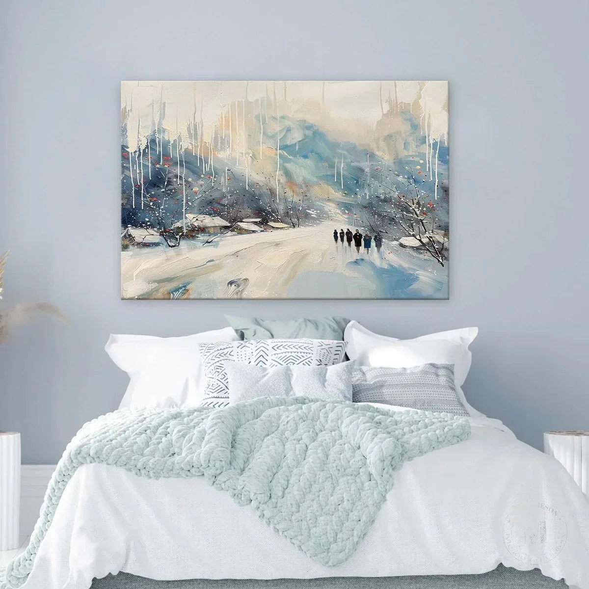 Wall Art Horizontal Winter Village