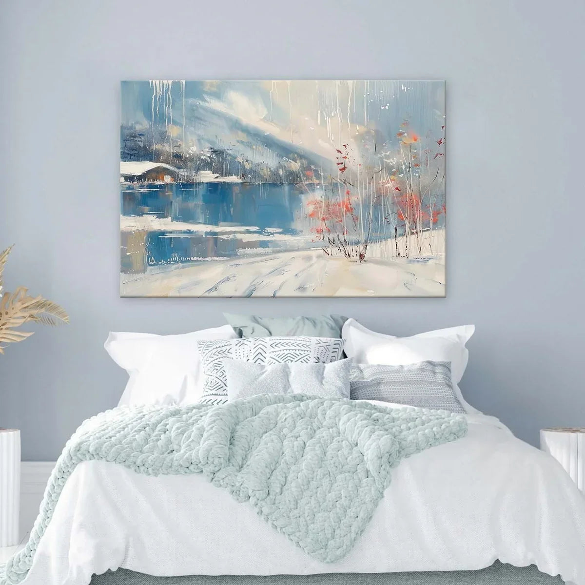 Wall Art Horizontal Winter Lakeside