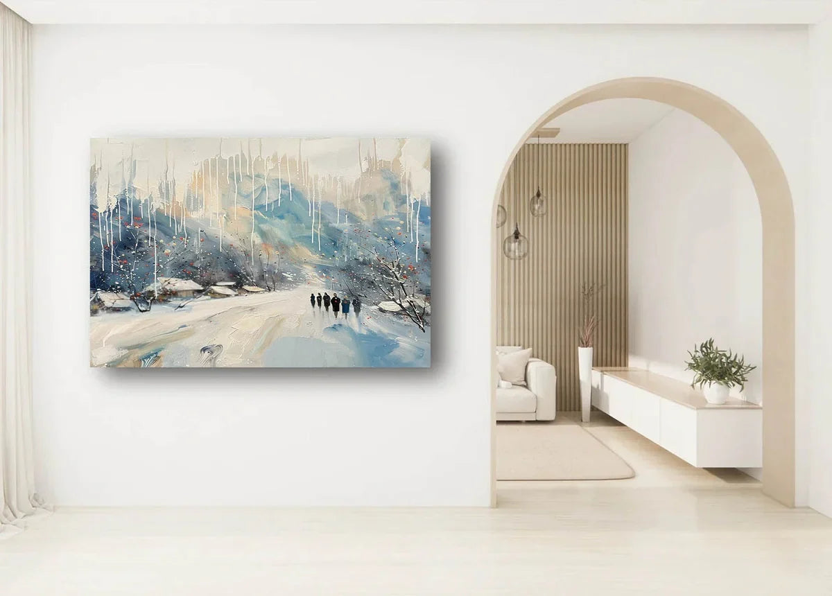 Wall Art Horizontal Winter Village