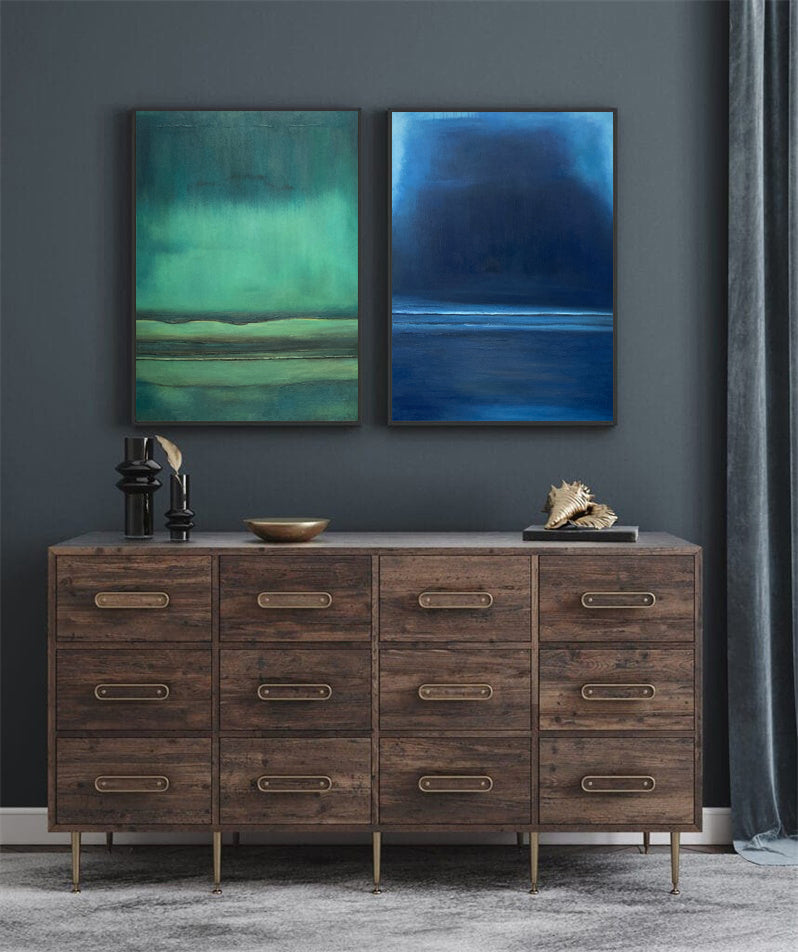 Minimalist Landscape Diptych Wall Art