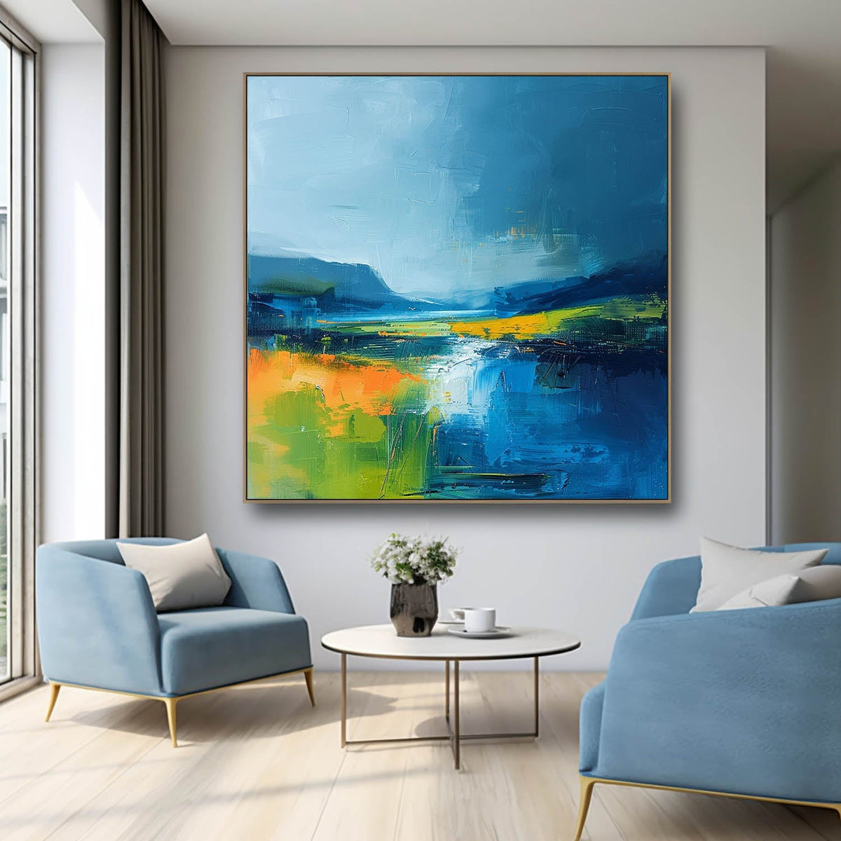 Wall Art Abstract Fresh Healing Summer Vibrant