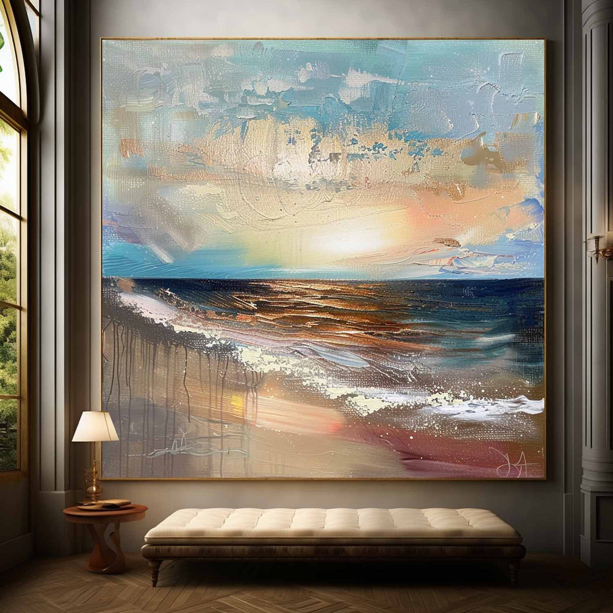 Wall Art Impressionist Coastal Sunset