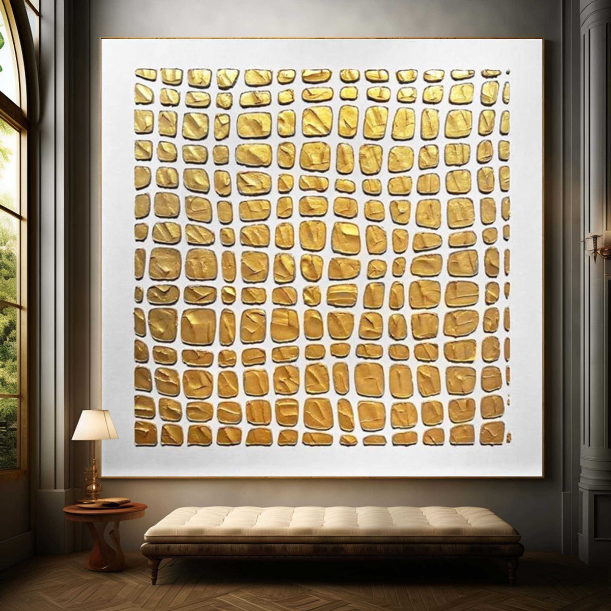 Wall Art Plaster Elegant Neutral Abstract Raw