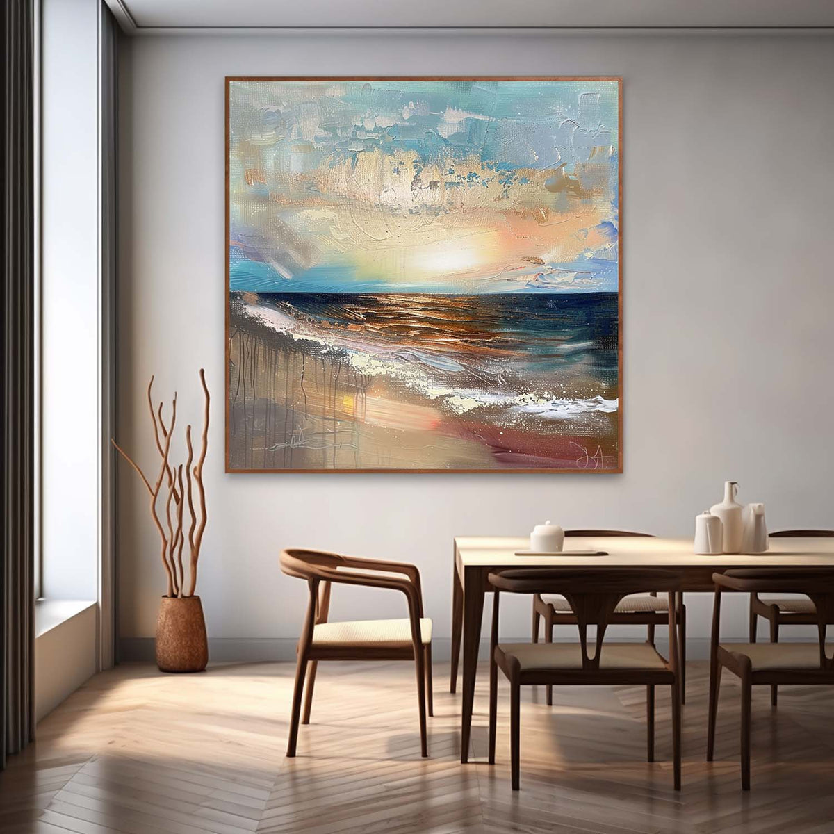 Wall Art Impressionist Coastal Sunset