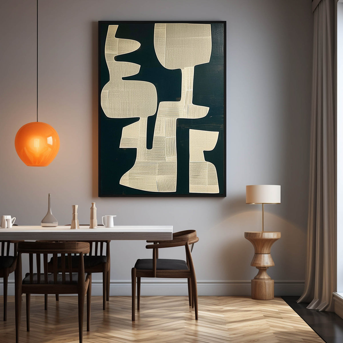 Woven Texture Abstract Oil Painting