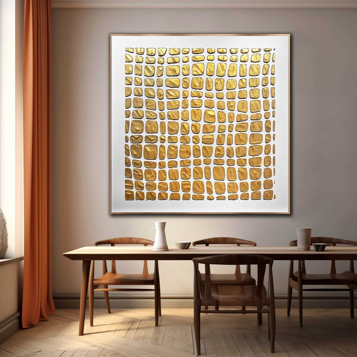 Wall Art Plaster Elegant Neutral Abstract Raw
