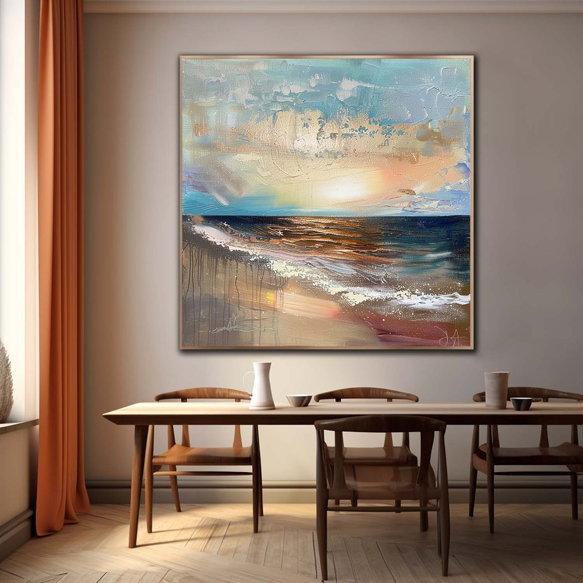 Wall Art Impressionist Coastal Sunset