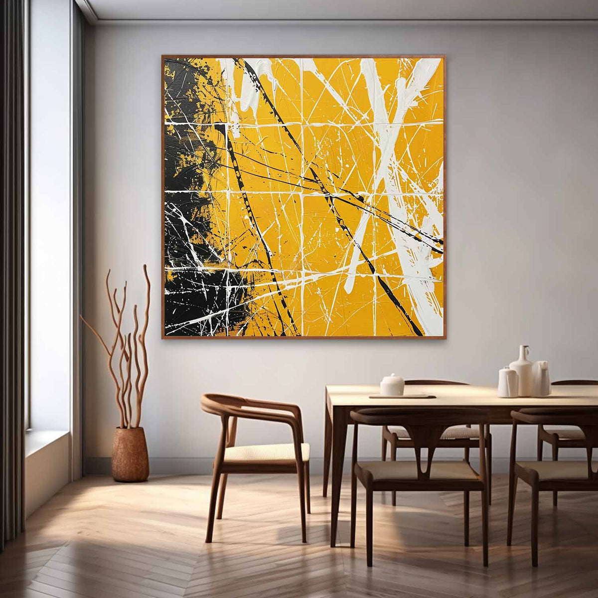 Wall Art Square Abstract Expressionist Graffiti Art