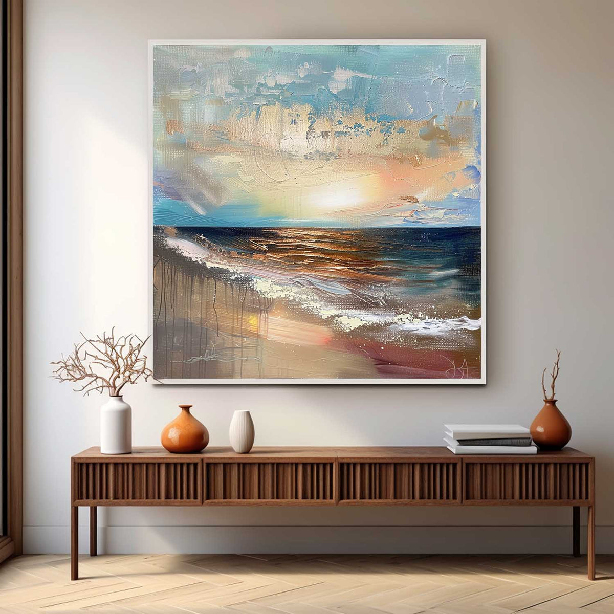 Wall Art Impressionist Coastal Sunset