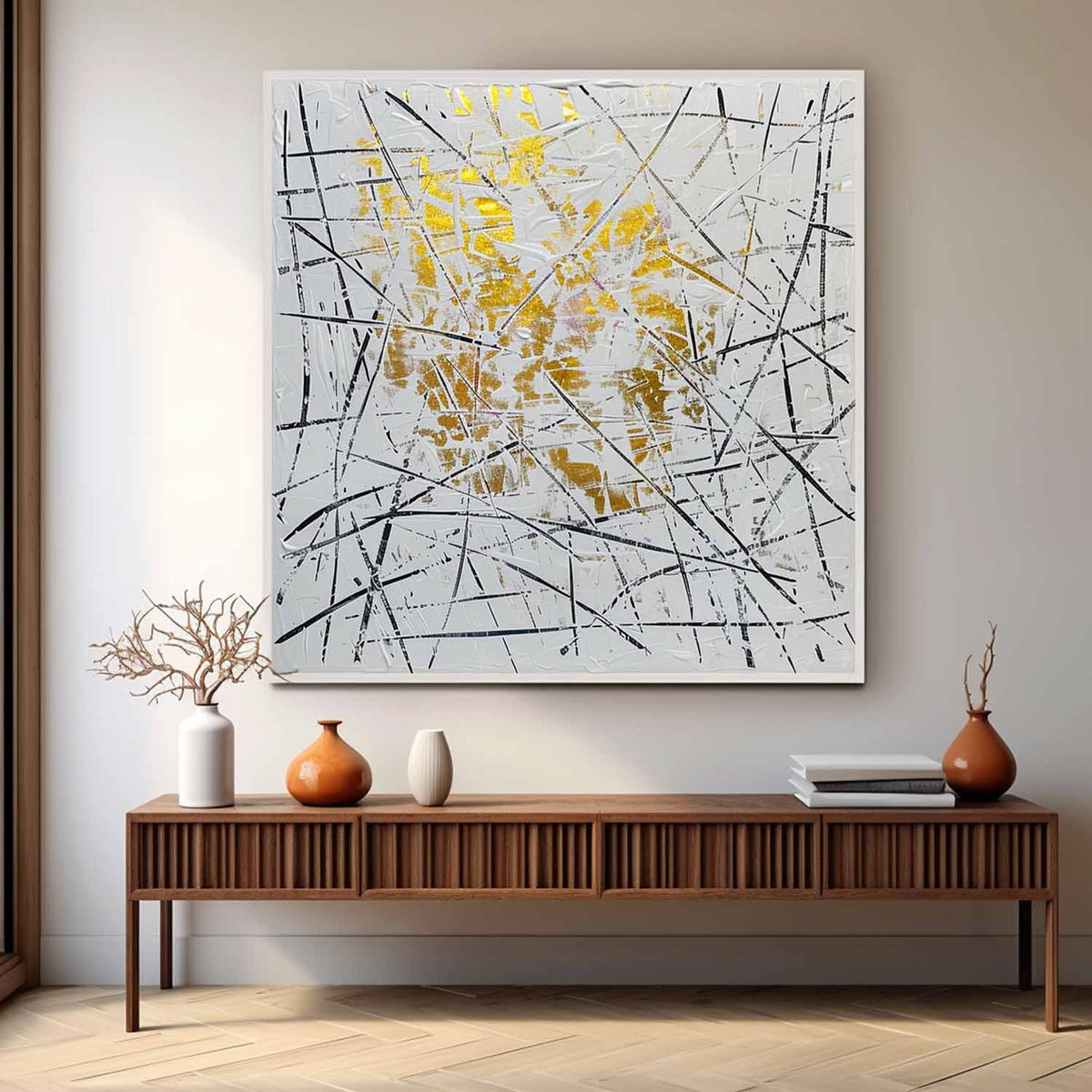 Wall Art Square Abstract Graffiti Art Luxury