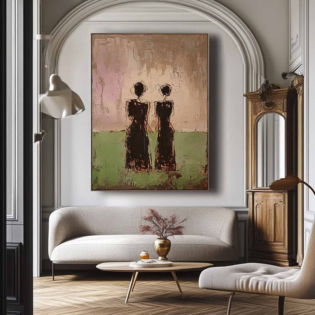 Wall Art People Wabi-Sabi Silhouette Decor