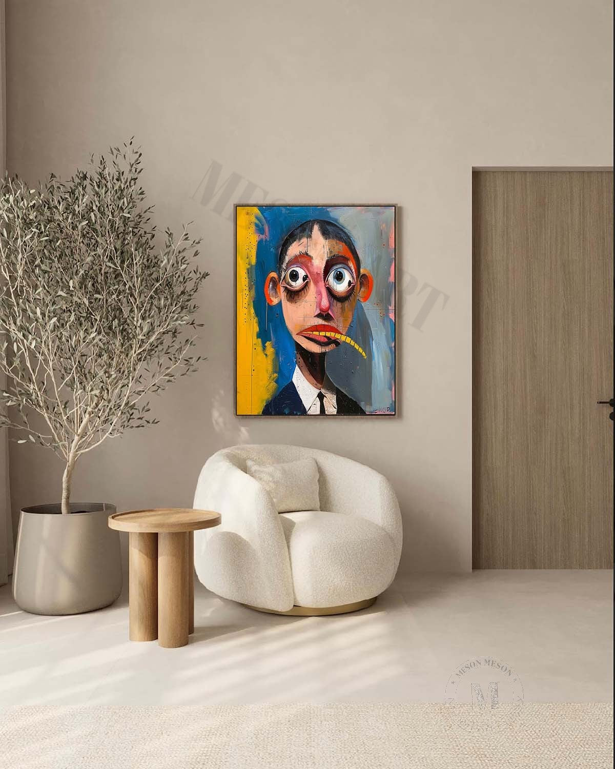 Wall Art Neo Expressionist Surreal Portrait