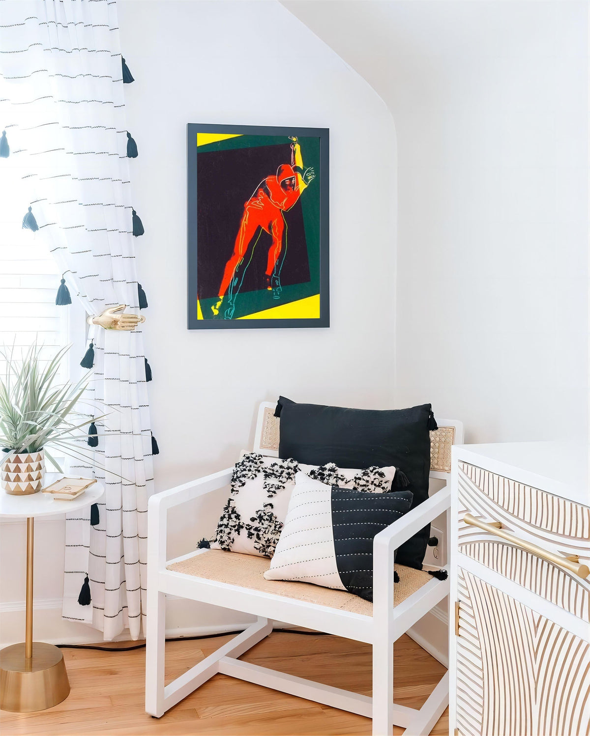 Wall Art Pop Art Climbing Figure Bold