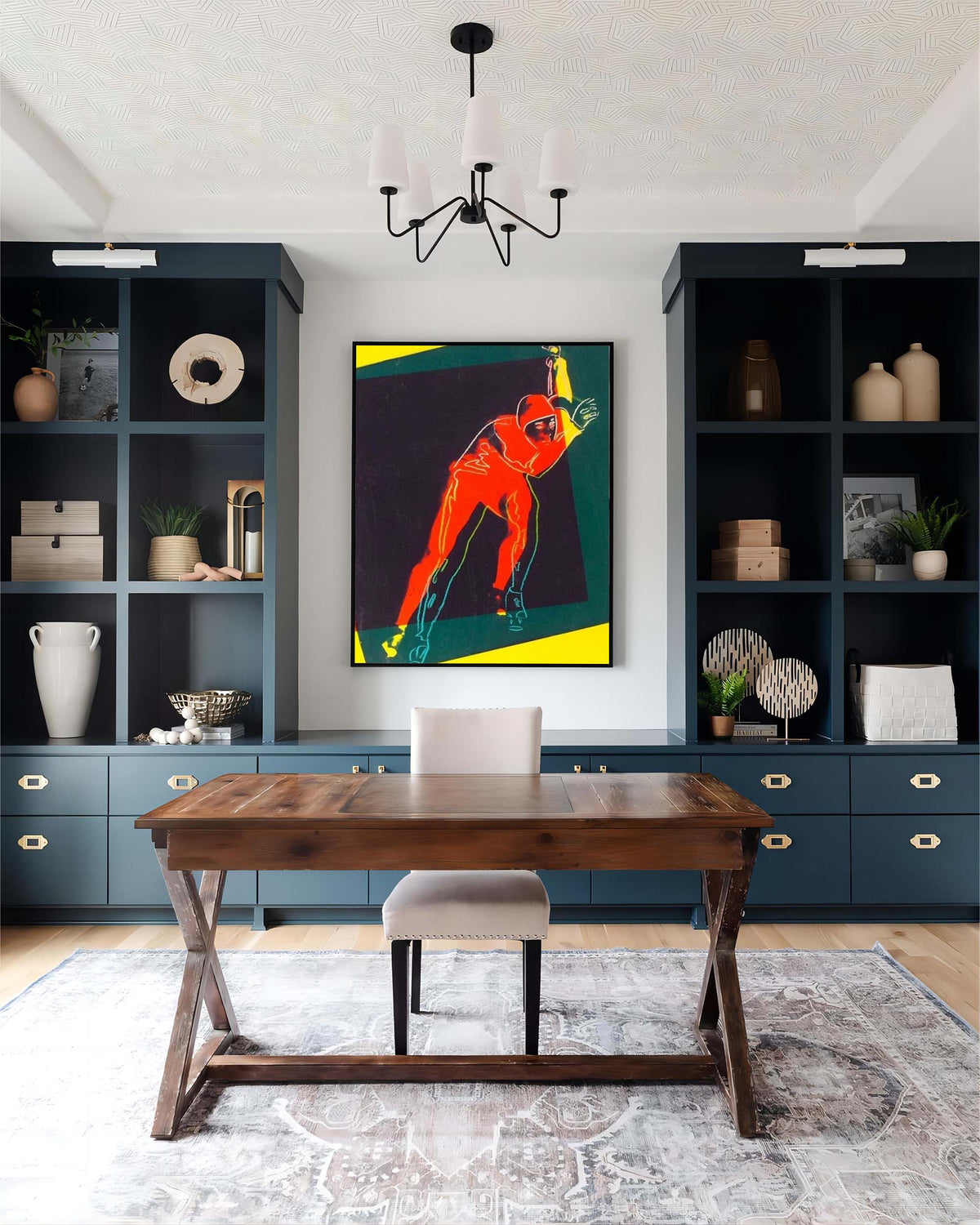 Wall Art Pop Art Climbing Figure Bold