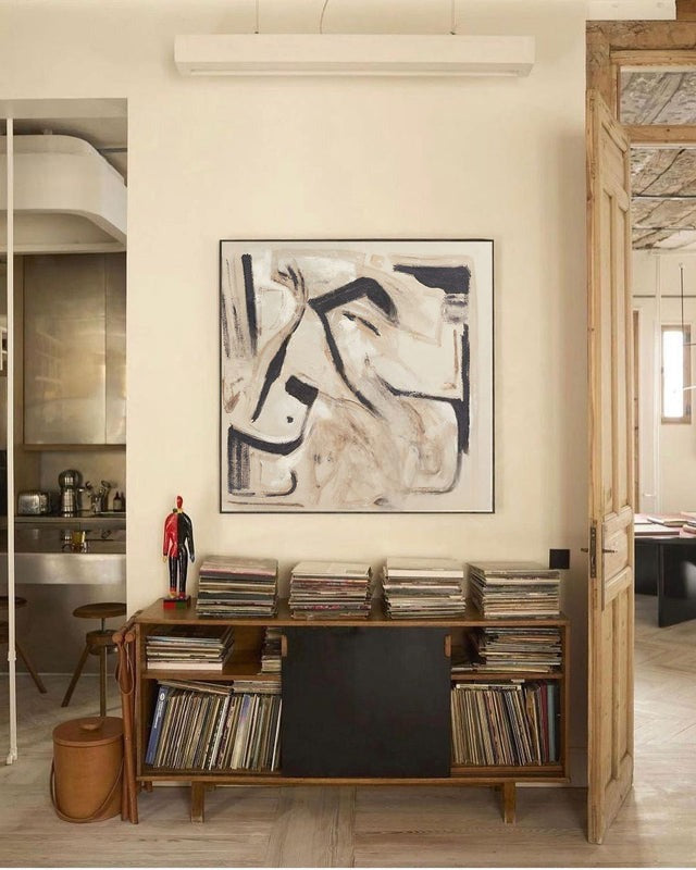 Gestural Earthy Abstract Painting