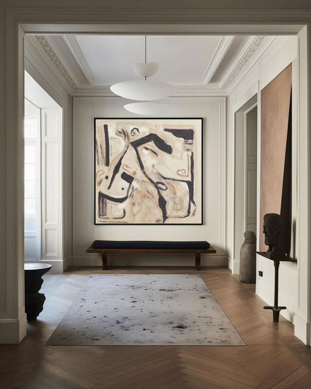 Gestural Earthy Abstract Painting