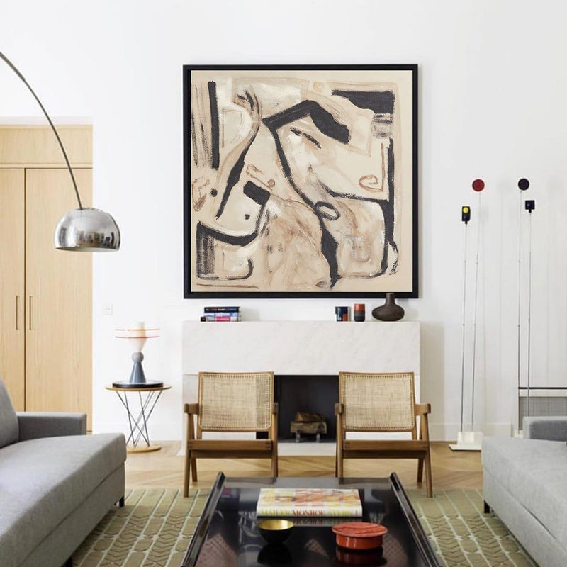 Gestural Earthy Abstract Painting