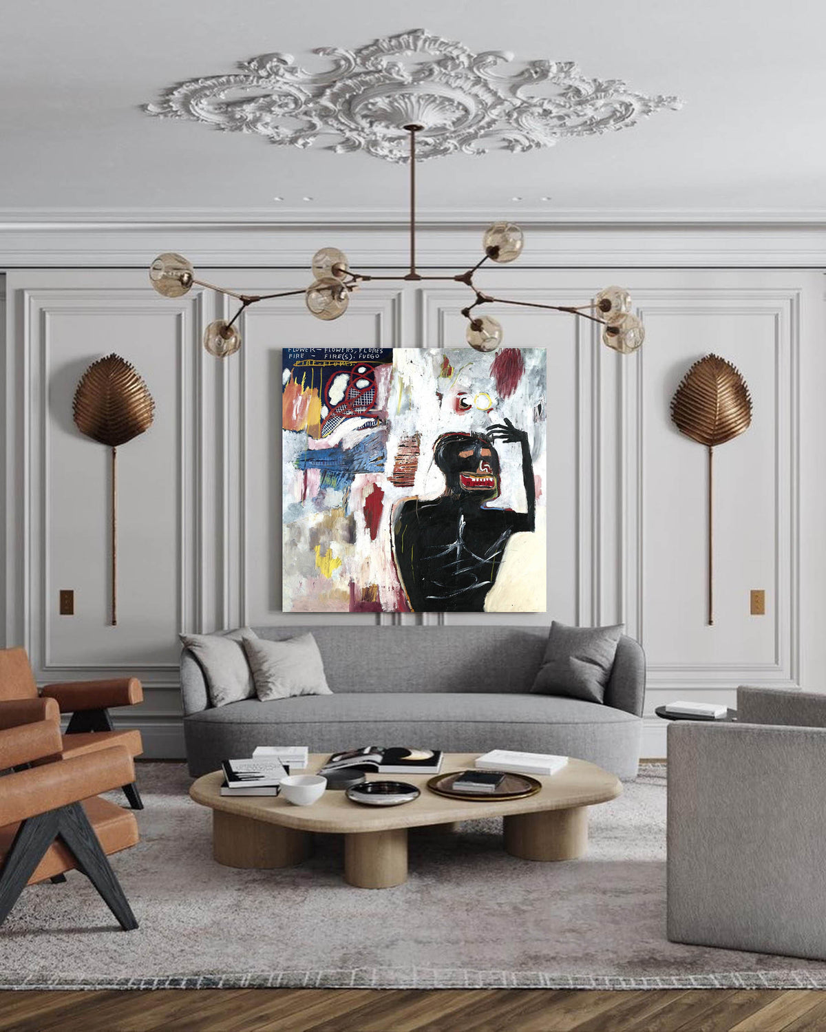 Wall Art Neo-Expressionist Black Figure Graffiti