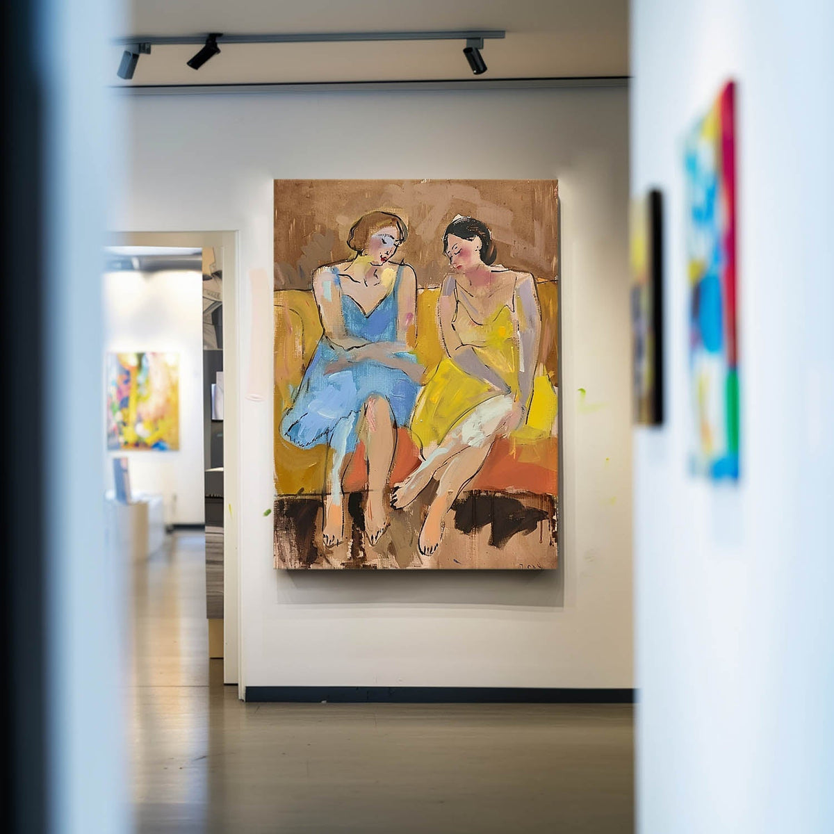Wall Art Abstract Figure Contemporary Expressionist
