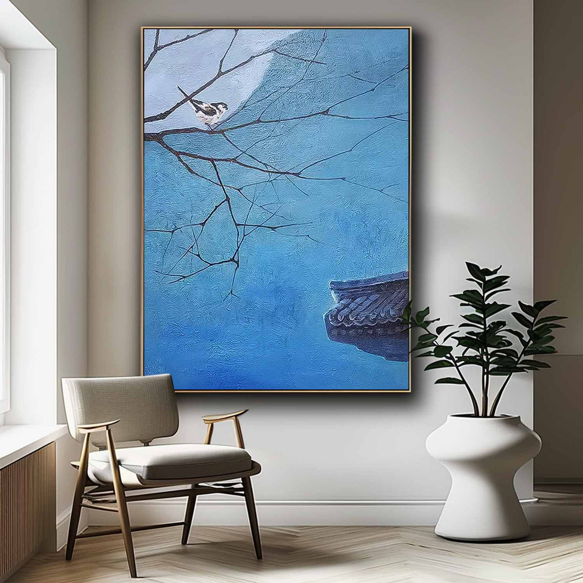 Wall Art Landscape Oriental Night Meditative Design