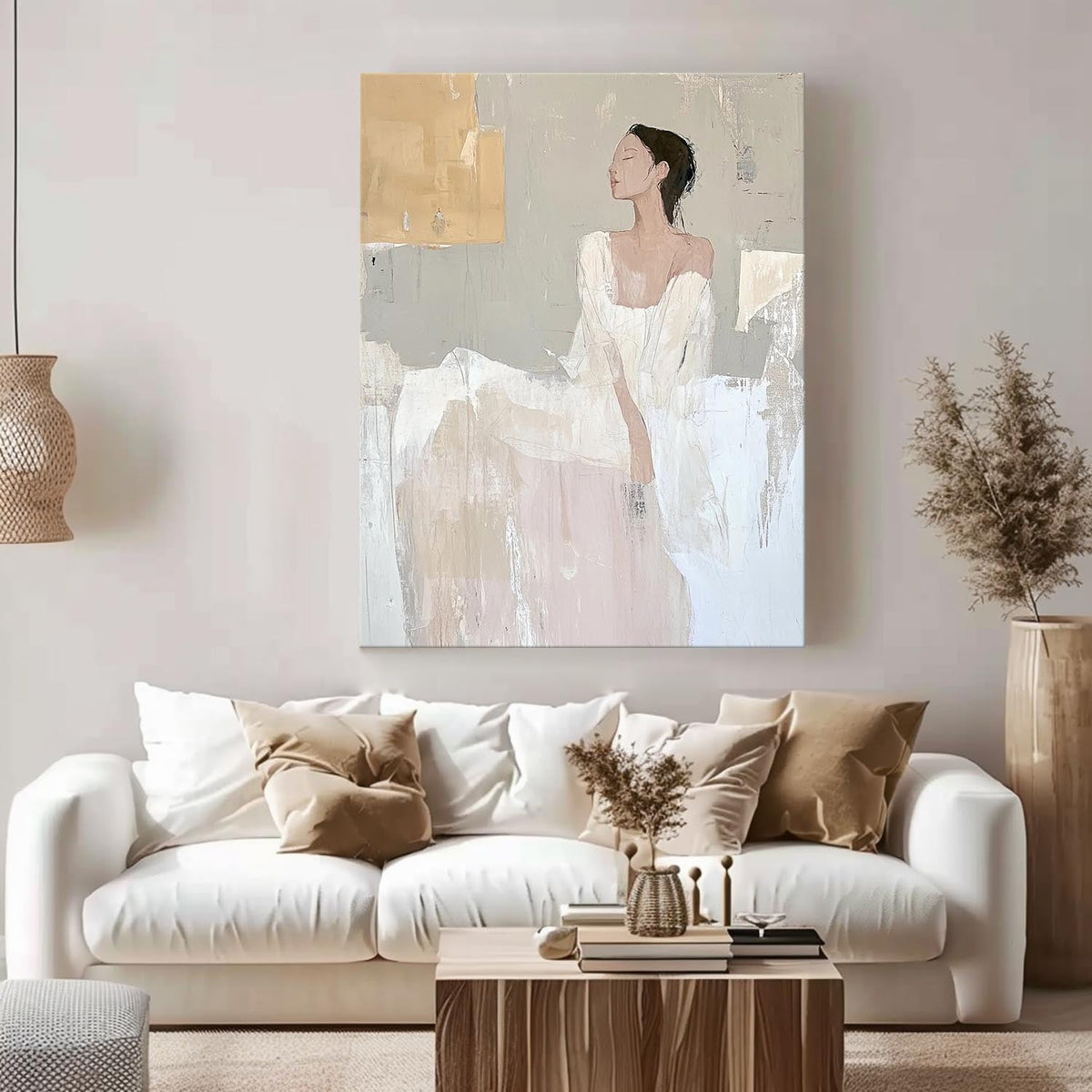 Quiet Grace Figurative Woman Oil Painting
