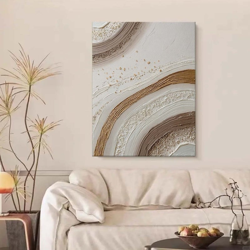 Wall Art Abstract Arc Texture Painting