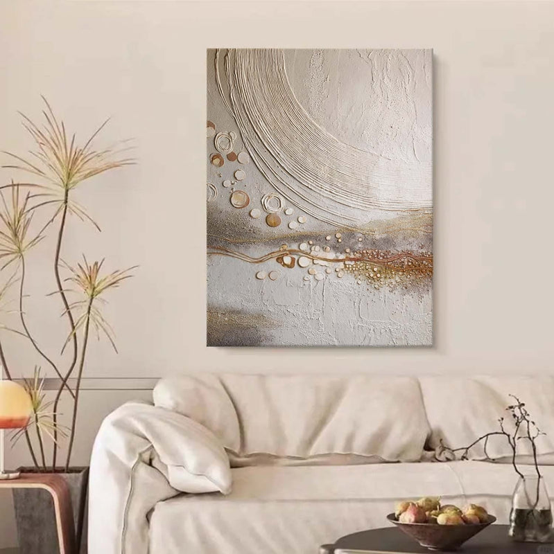 Wall Art Neutral Circle Abstract Minimalist