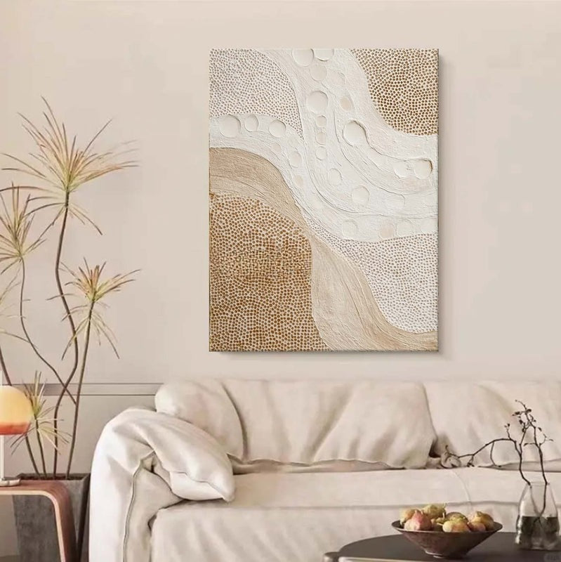 Wall Art Organic Flow Texture Bohemian Painting