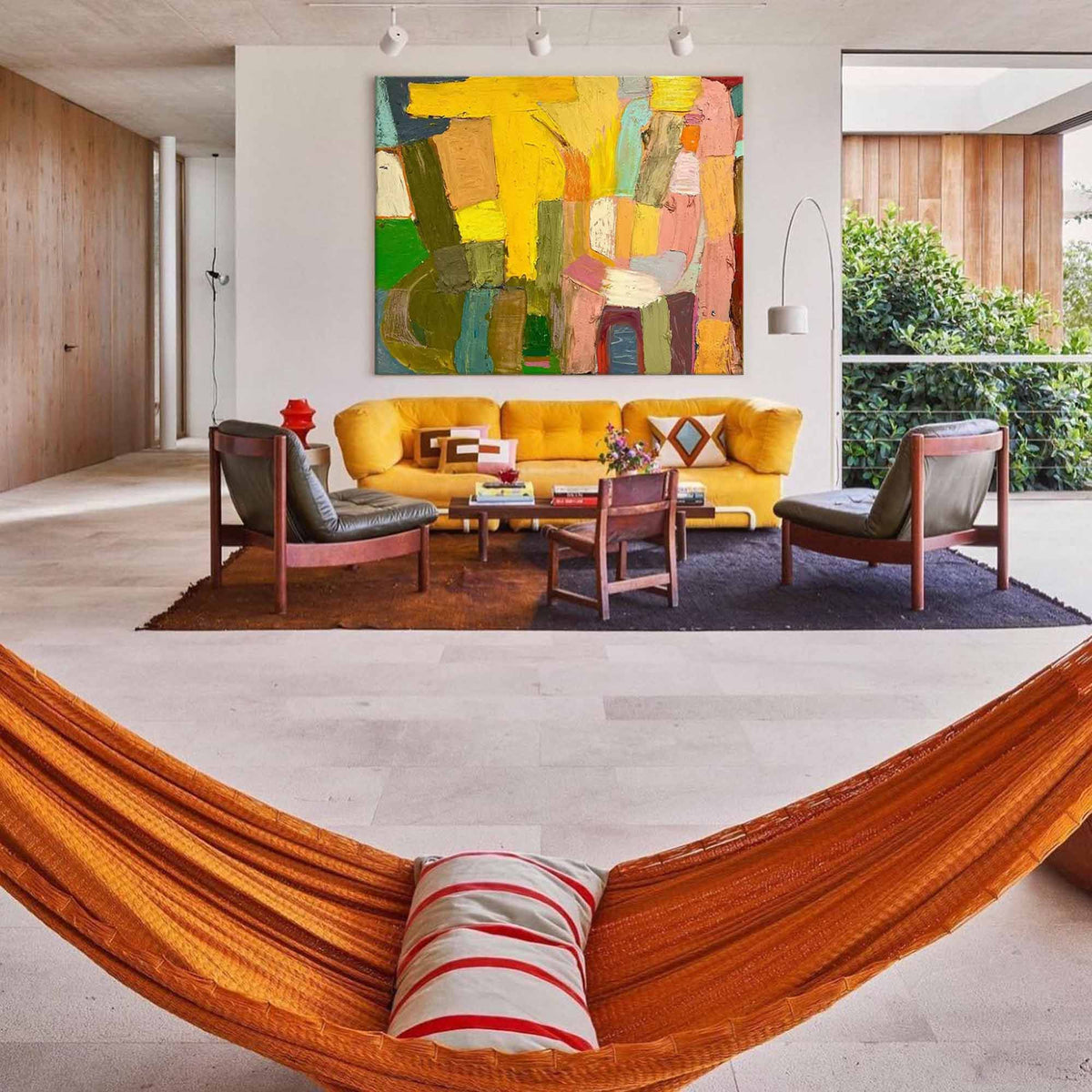 Wall Art Abstract Energetic Playful Colorful