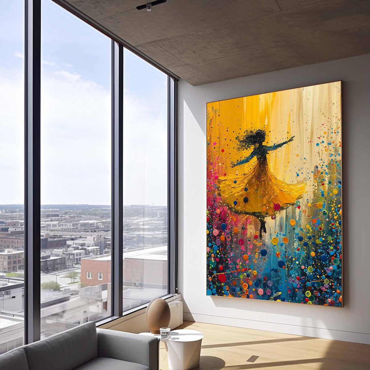 Wall Art Impasto Expressionist Figurative Dance